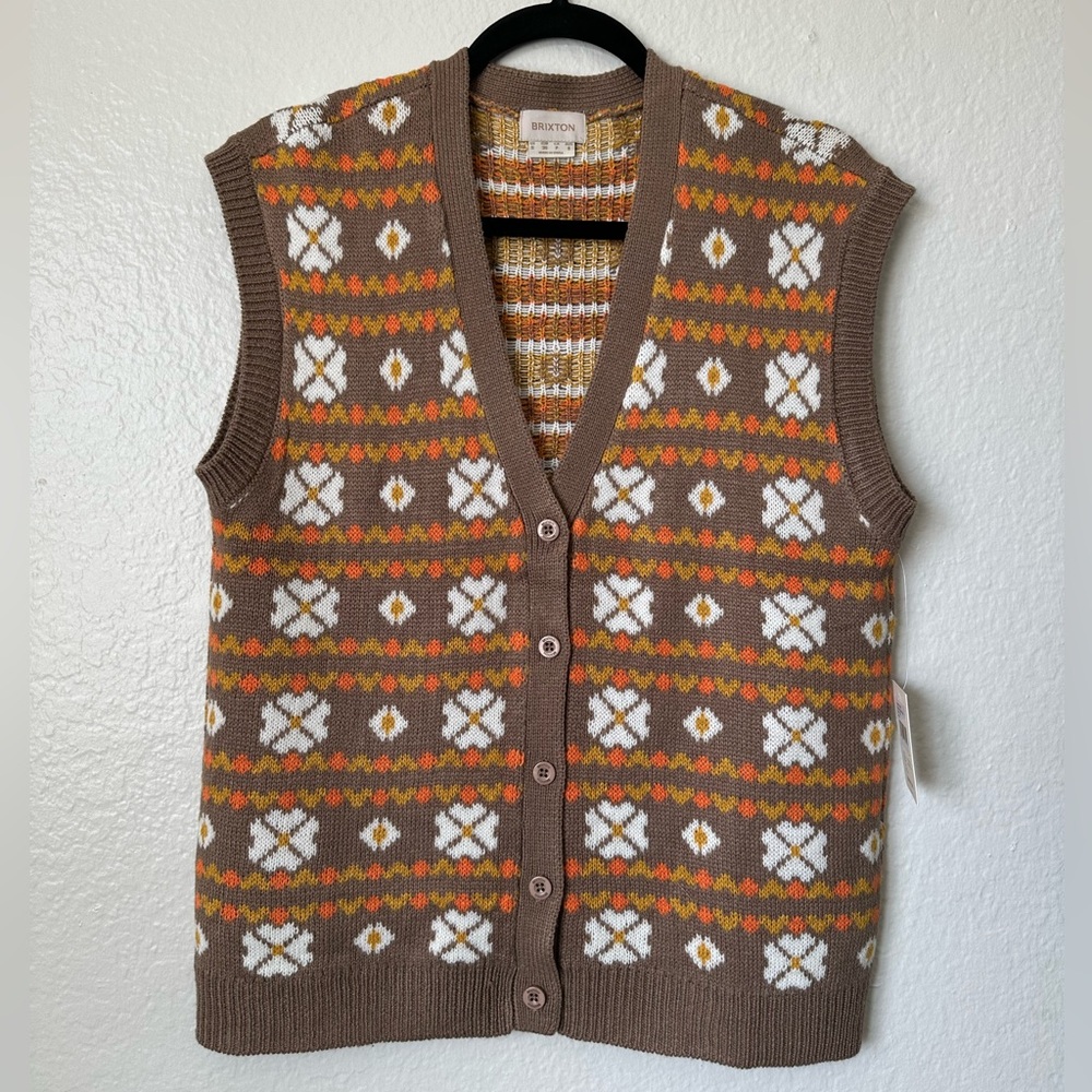 Brixton women’s sweater vest NWT